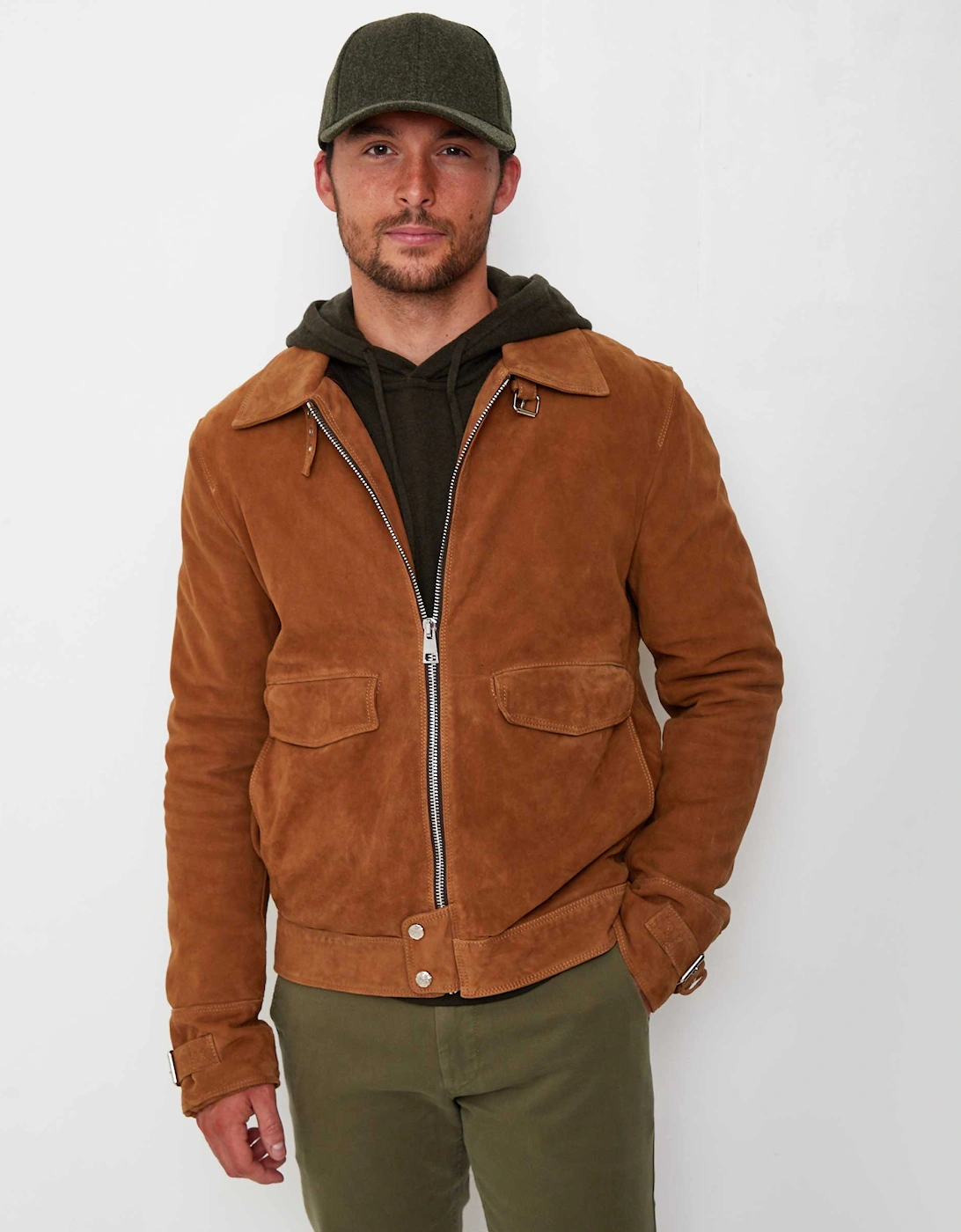 Suede Biker Jacket