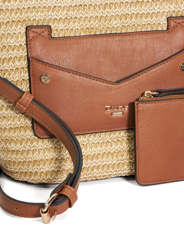 Accessories Davenporto - Raffia Cross Body Bag With Detachable Purse