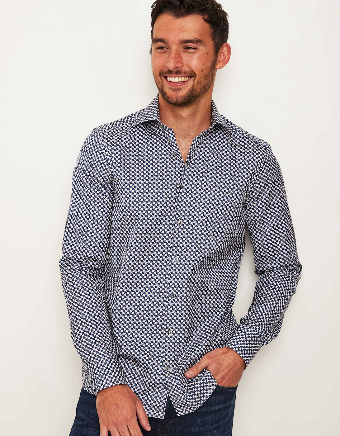 Slimline Geometric Shirt