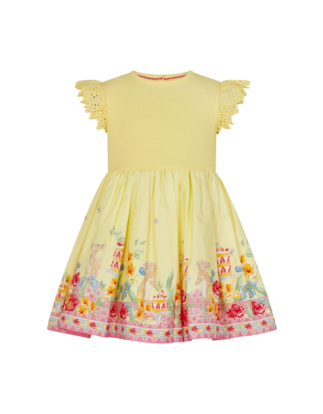 Baby Girls 2-In-1 Tea Dress - Yellow, 2 of 1