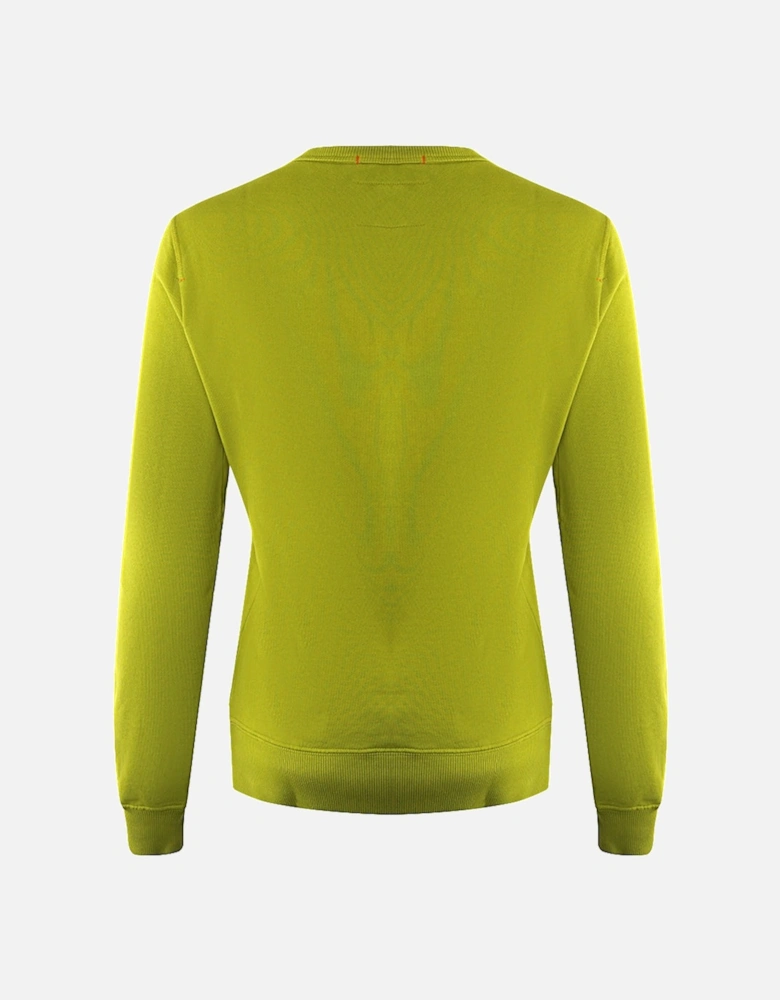 Bianca Large Brand Logo Green Jumper