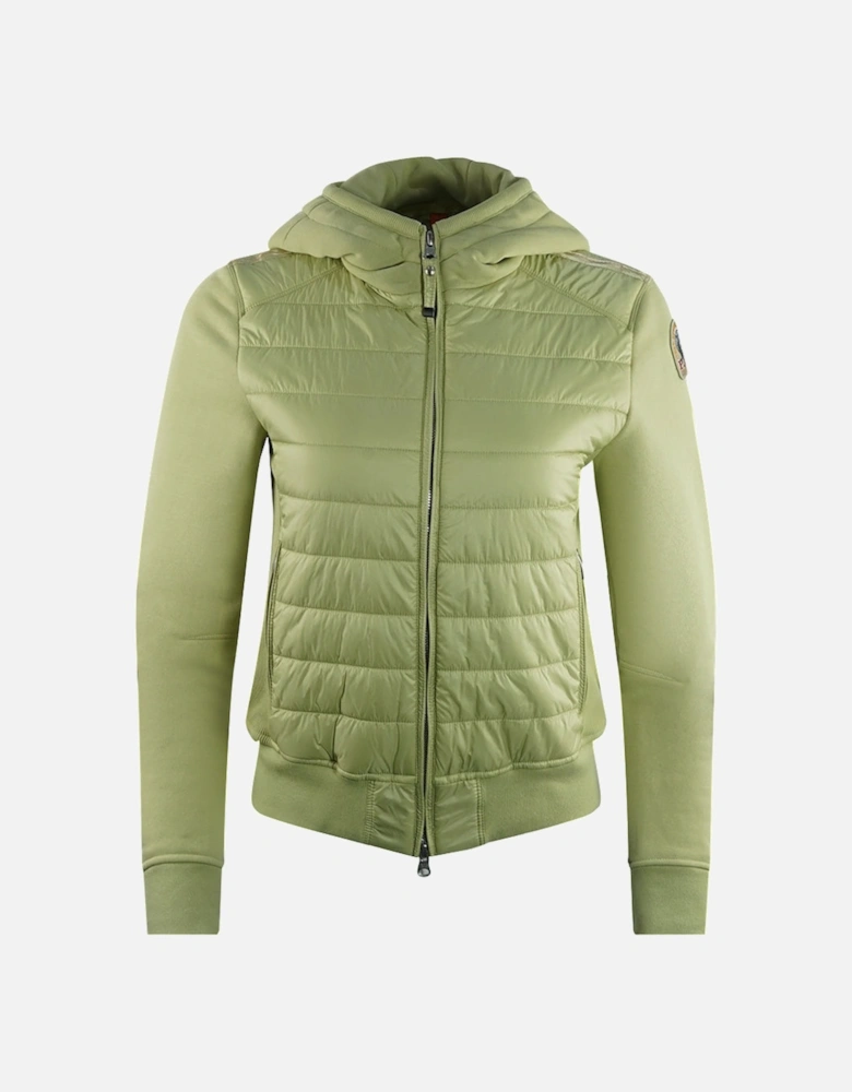 Caelie Tisane Green Hooded Padded Jacket