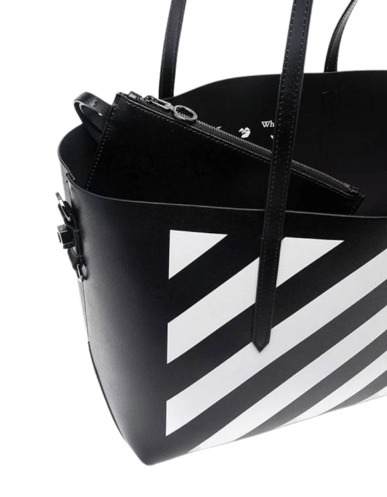 Off White Binder Black Tote Bag