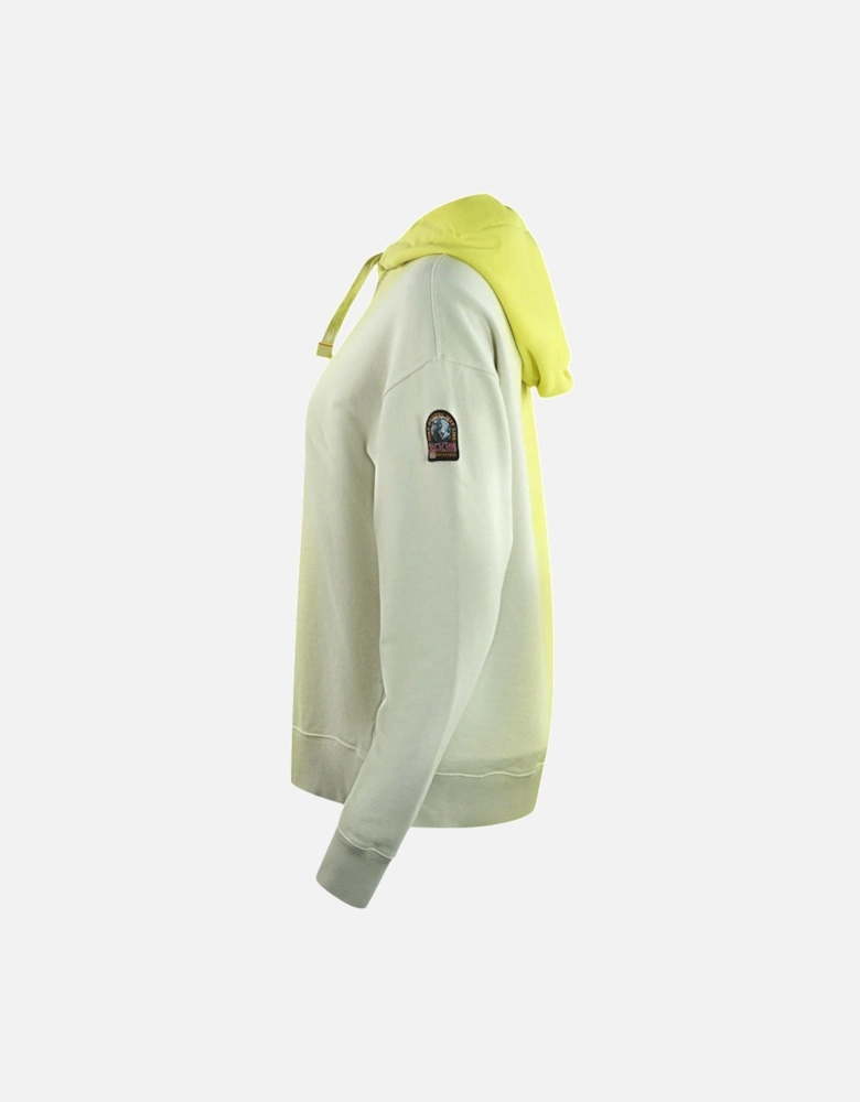 Cher Shaded Brand Logo Faded Yellow Hoodie