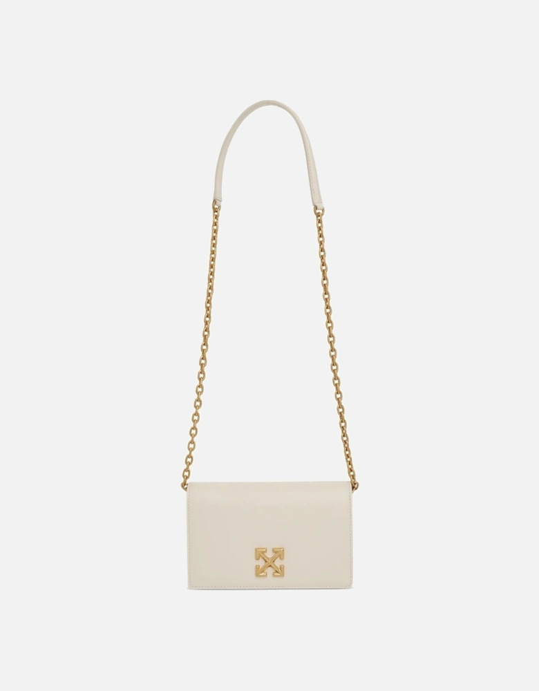 Jitney 0.5 White Shoulder Quote Bag
