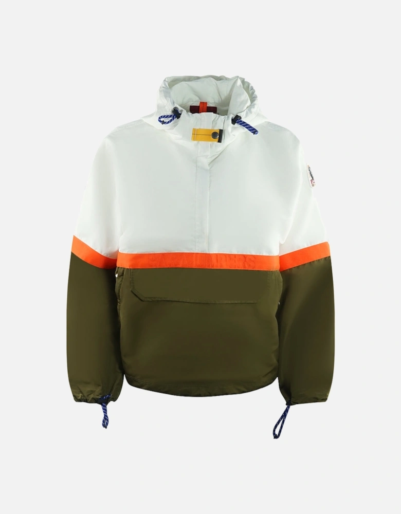 Dezi Pull Over Colourblock Green Windbreaker Jacket