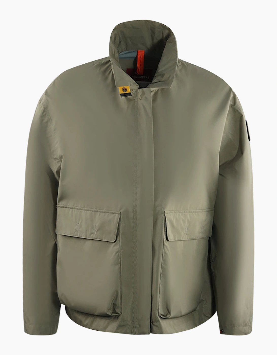 Women's Parajumpers Siri Grey Windbreaker Jacket - Tan - Size: 10/8