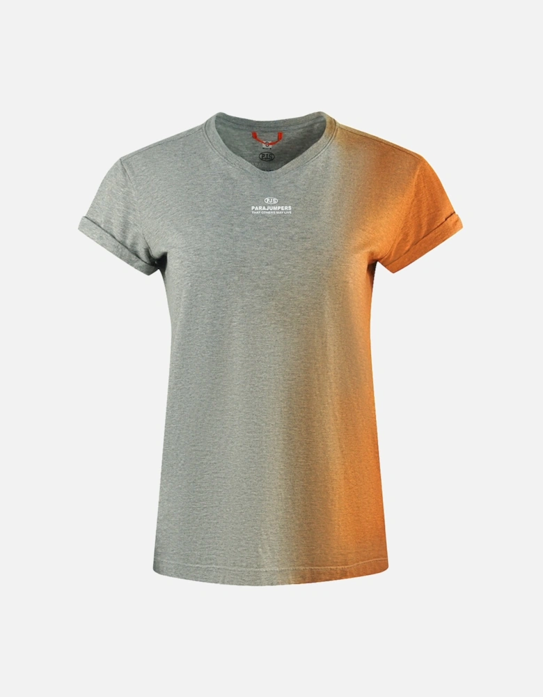 Shaded Tee Orange Grey Shaded T Shirt