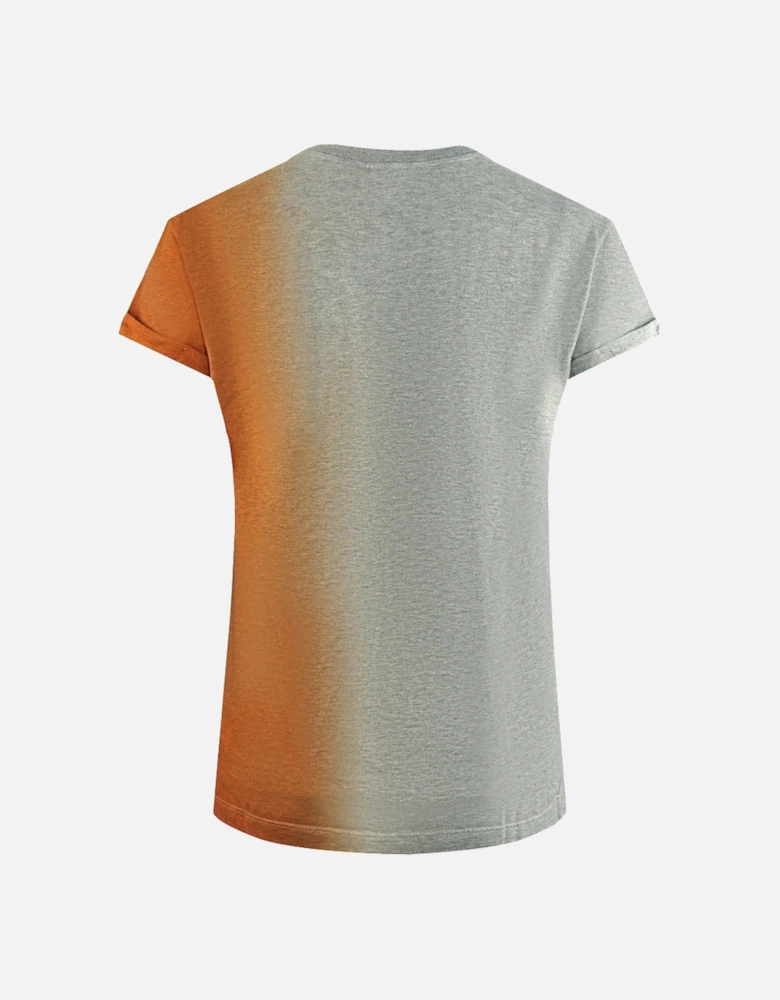 Shaded Tee Orange & Grey Shaded T-Shirt