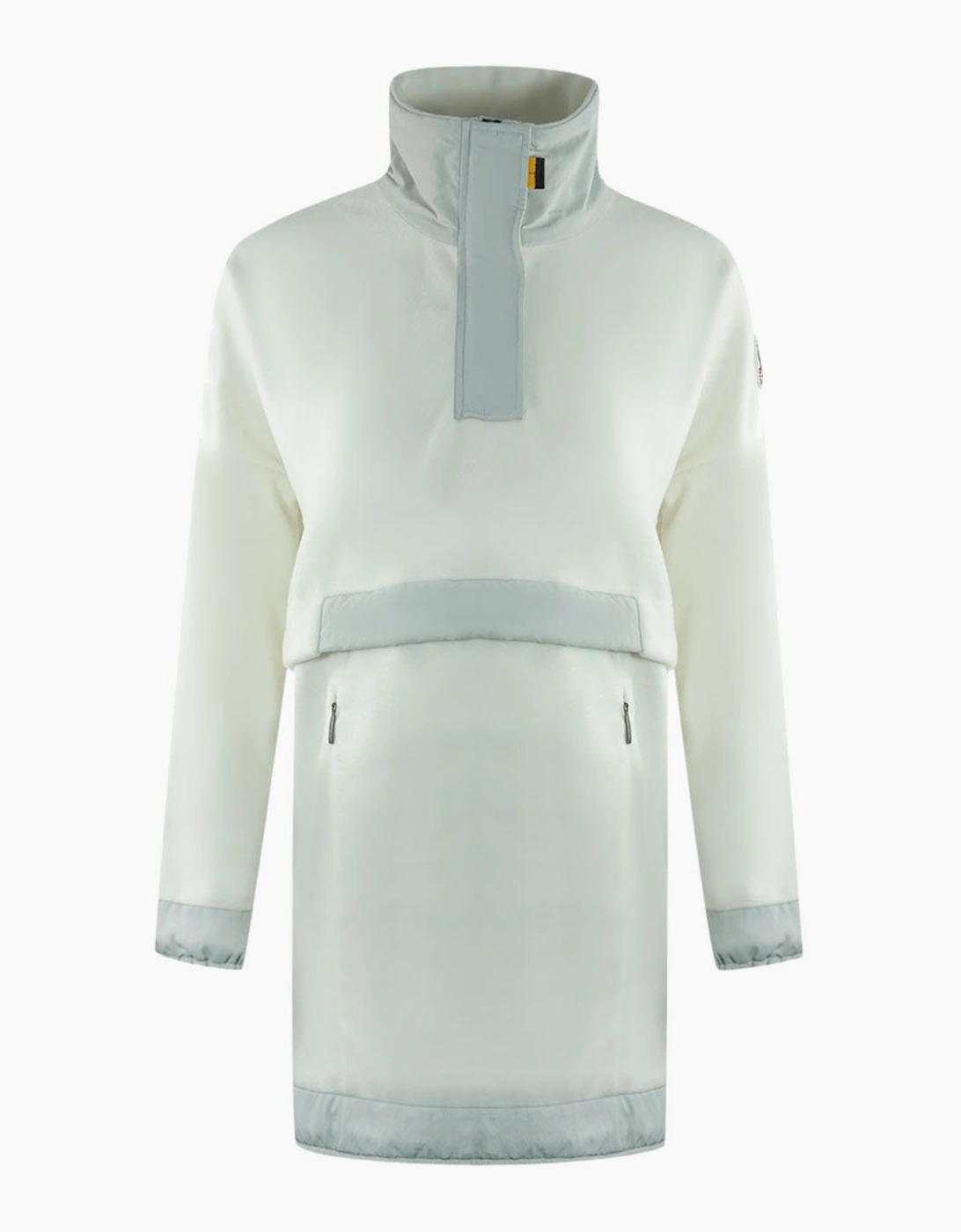 Women's Parajumpers Oum White Long Pull Over Jumper - Green - Size: 10/8