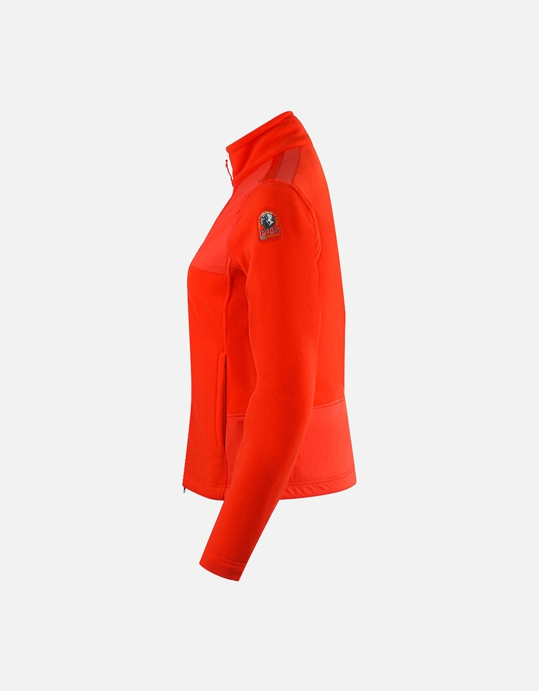 Ariane Carrot Red Zip-Up Jumper