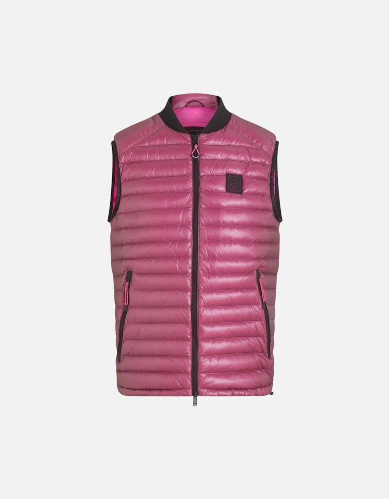 Airframe Neon Shiny Pink Gilet Down Filled Jacket