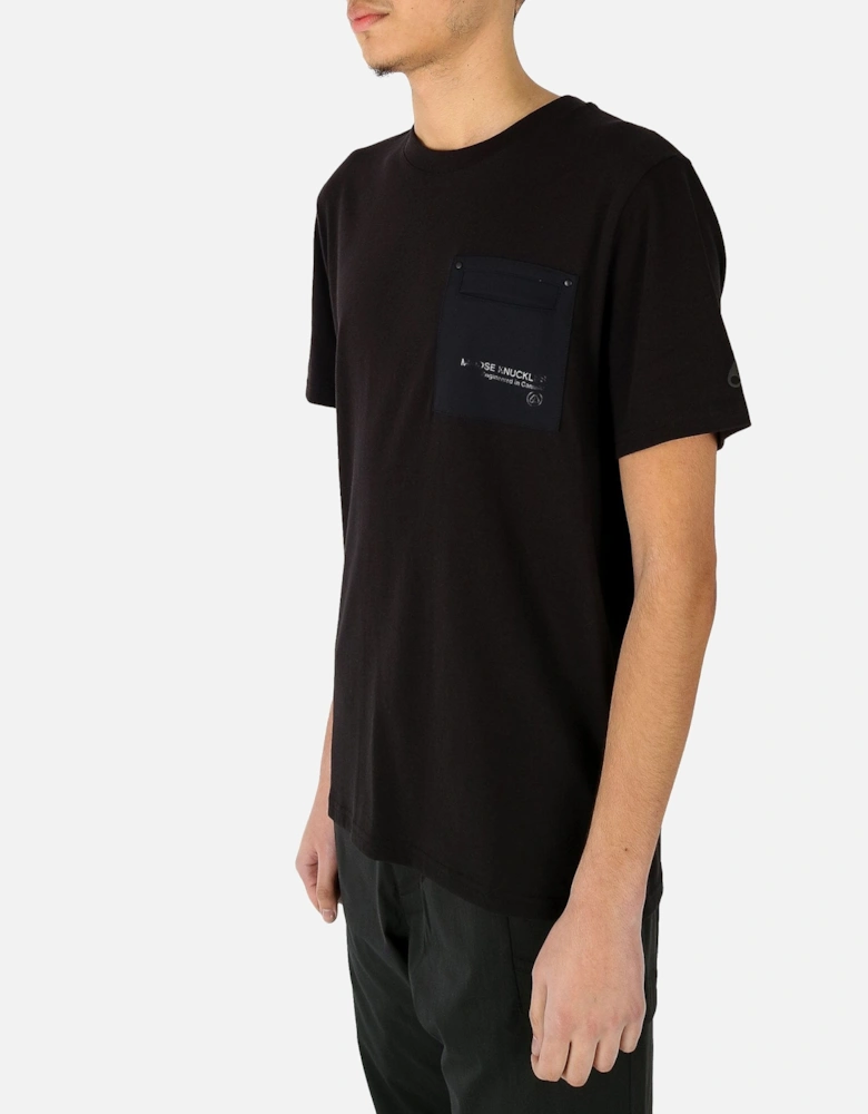 Dalon Chest Pocket Black Tee