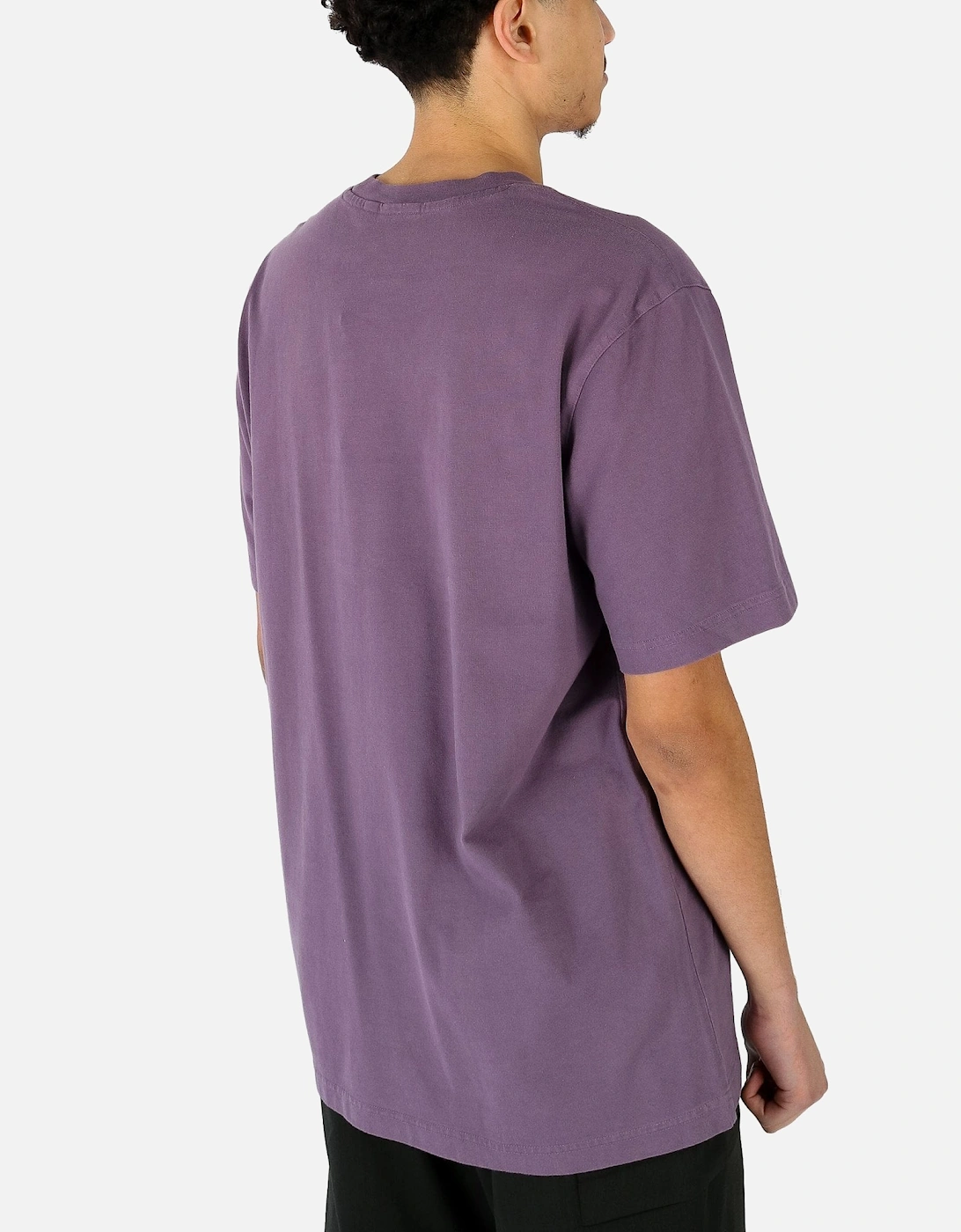 Outline Embroidered Logo Lavender Tee