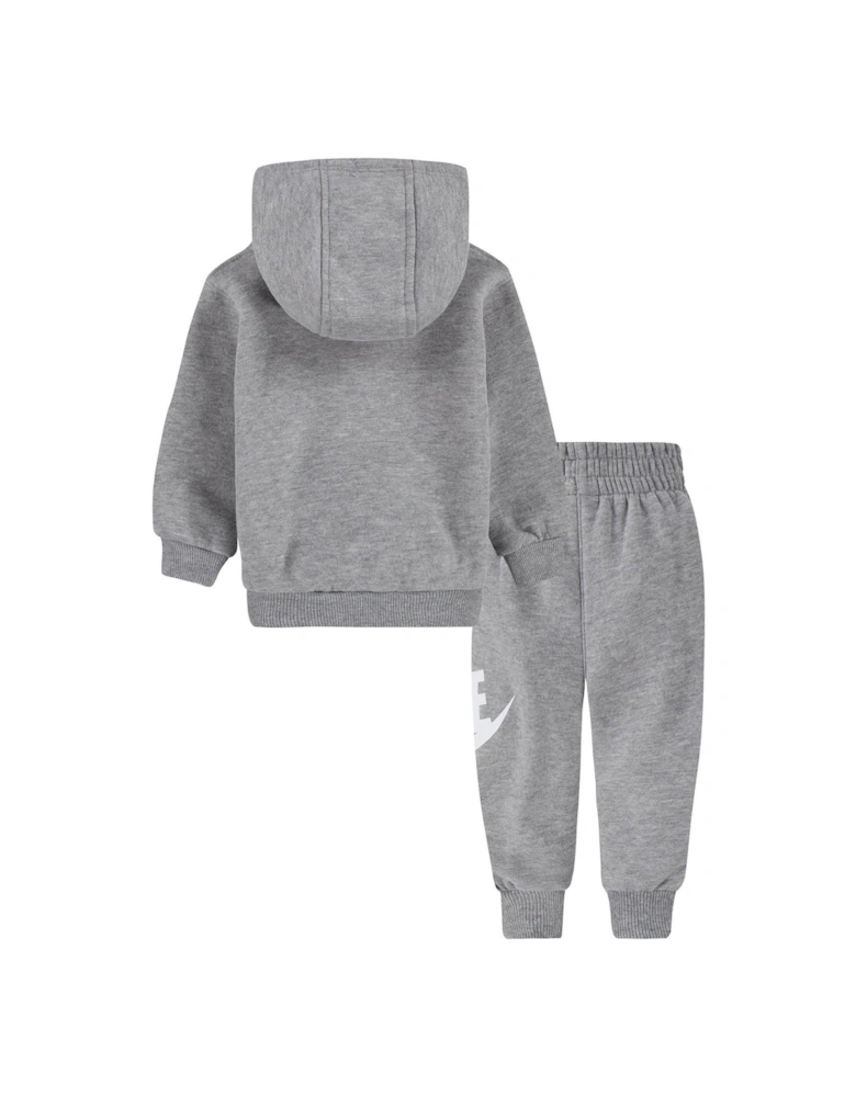 Infants Unisex Club Fleece Hoodie And Jogger Set - Dark Grey