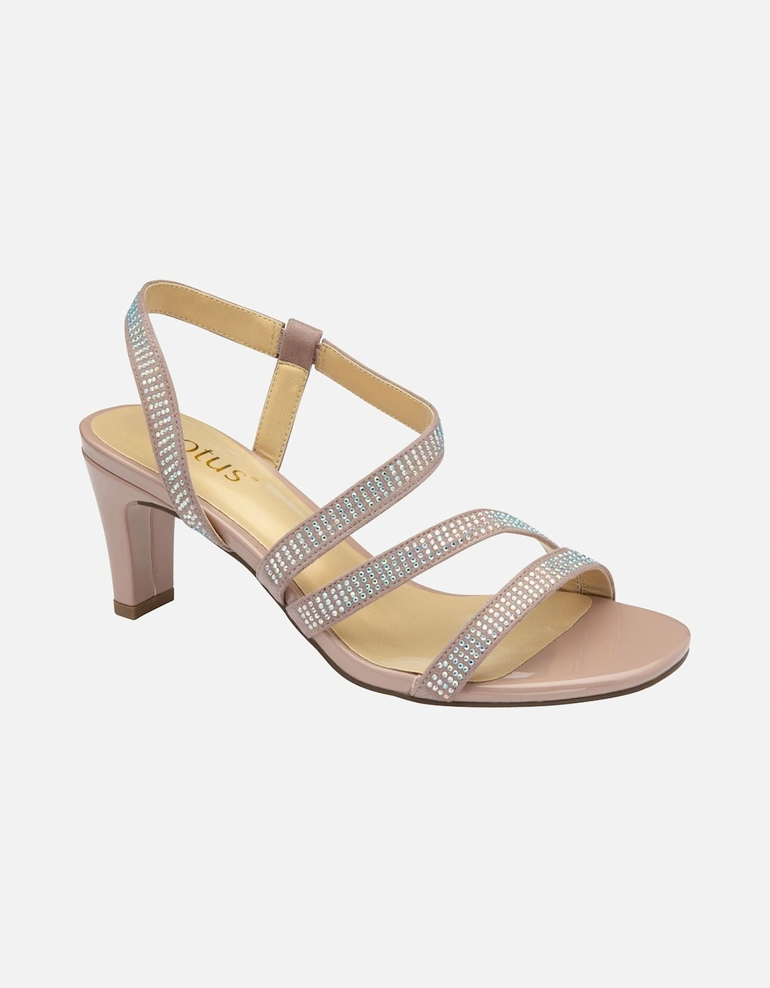 Bernadette Womens Heeled Sandals, 5 of 4