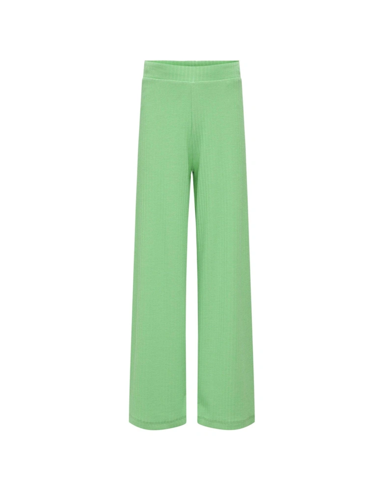 Girls Wide Leg Co-Ord Trousers - Green