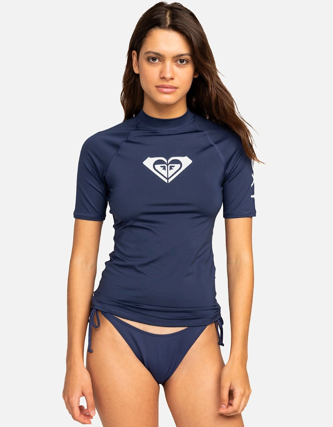 Womens Whole Hearted UPF 50 Surf Rash Vest Guard T-Shirt, 35 of 34