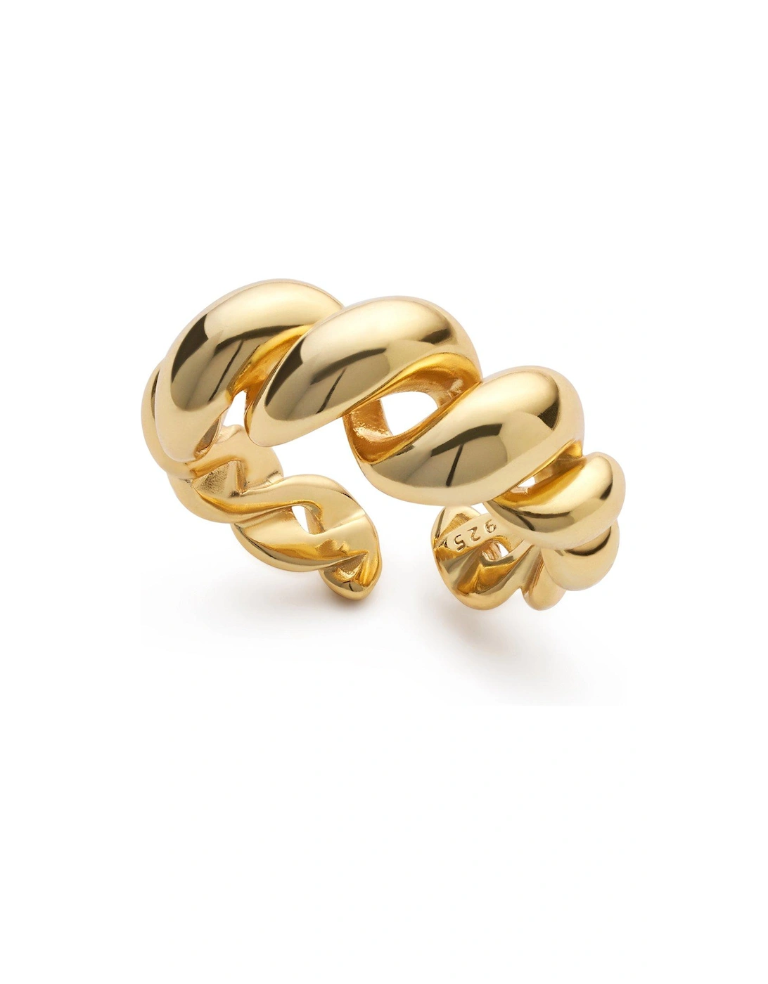 14K Gold Twist Link Ring - Gold, 2 of 1