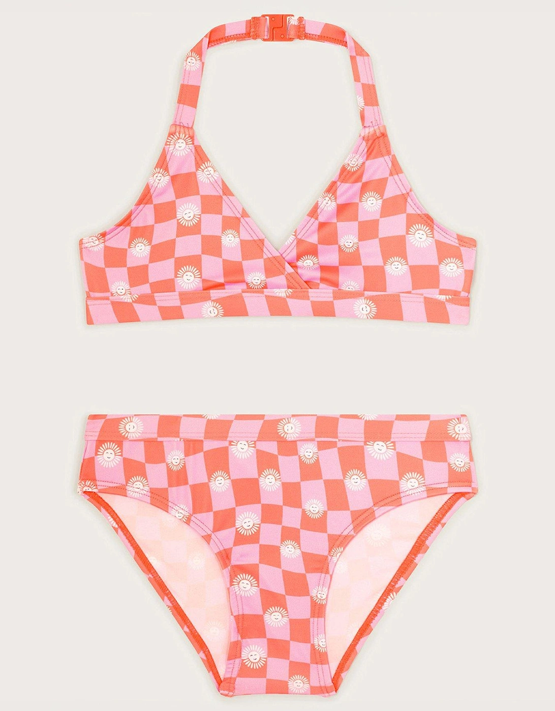 Girls Check Bikini - Pink, 2 of 1