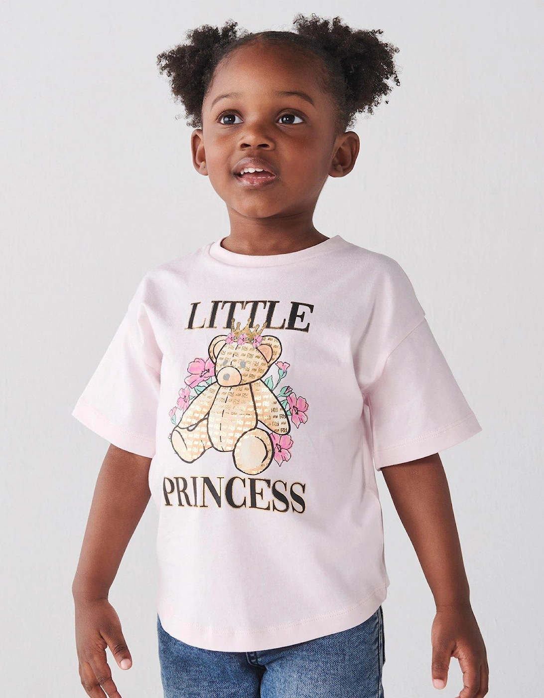 Mini Girls Bear Graphic T-Shirt - Pink, 3 of 2