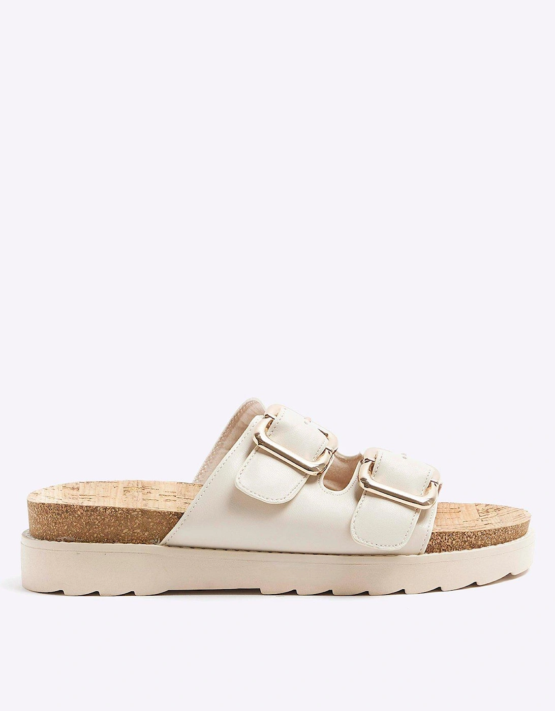 Double Buckled Sandal - Cream, 6 of 5