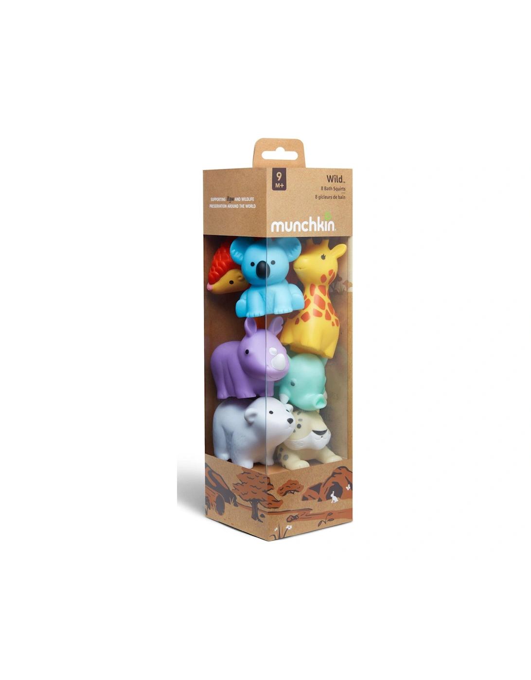 Wild Animal Baby Bath Toy Squirts - 8 Pack, 2 of 1