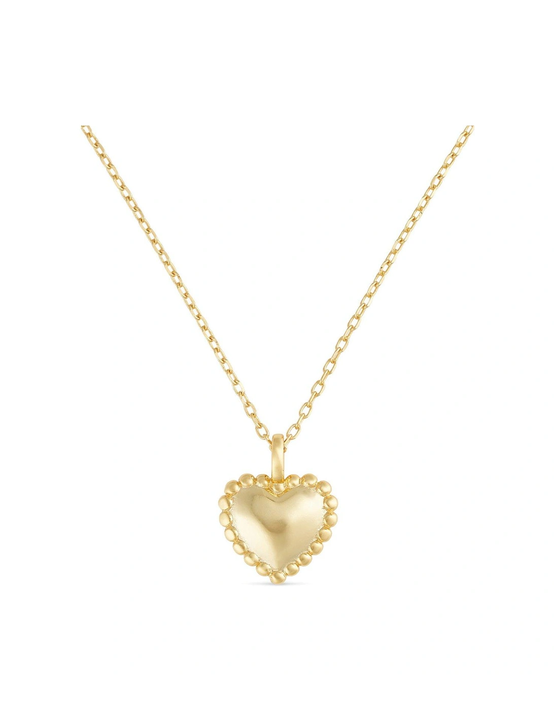 Dainty 18K Gold Heart Love Necklace - Gold, 2 of 1