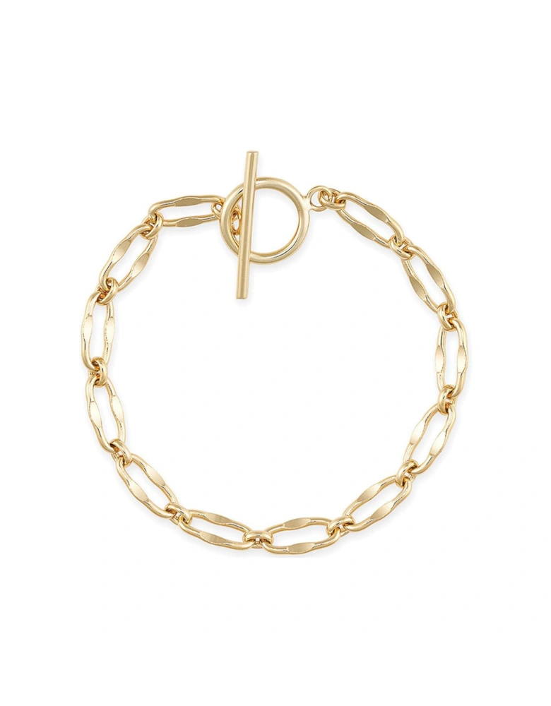 Chunky 14K Gold Chain Bracelet - Gold