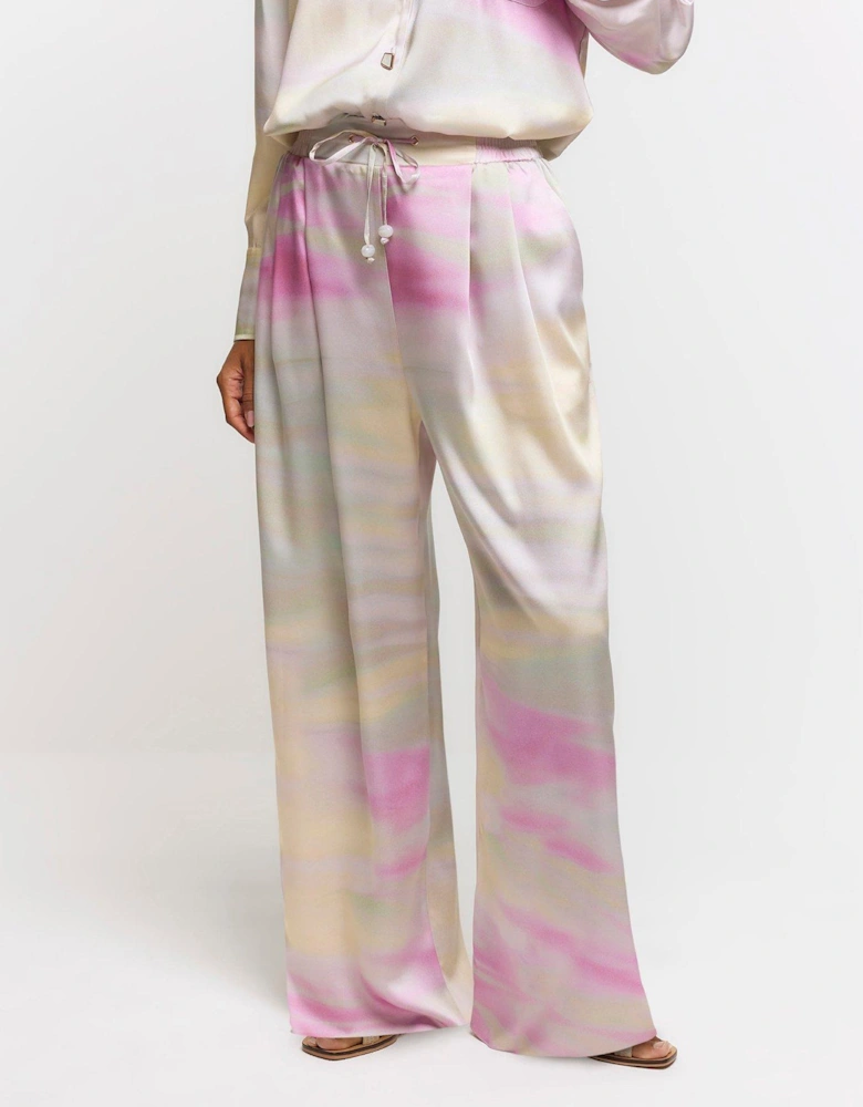 Printed Ombre Trouser - Light Green