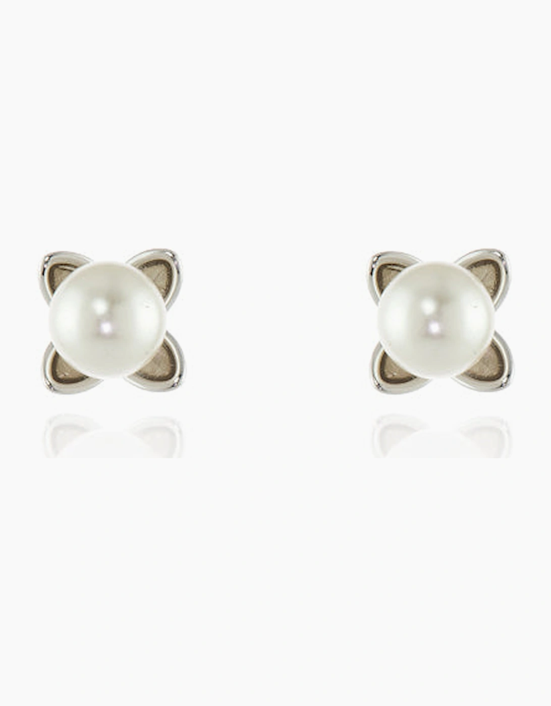 Cachet London Women's White/White Roja Silver Earrings