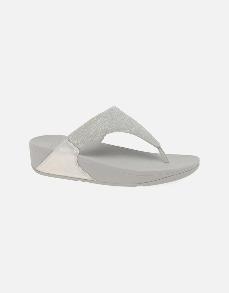 Lulu Shimmerlux Womens Toe Post Sandals