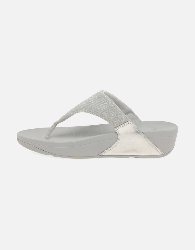 Lulu Shimmerlux Womens Toe Post Sandals