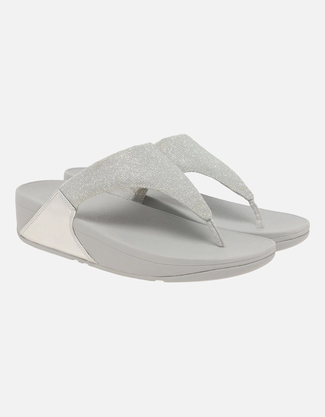 Lulu Shimmerlux Womens Toe Post Sandals