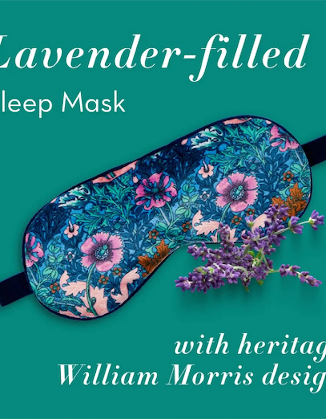 Beautiful Sleep Night Time Ritual (Lavender Filled Velvet Eye Mask, Pillow Mist 50ml & Pulse Point Oil)