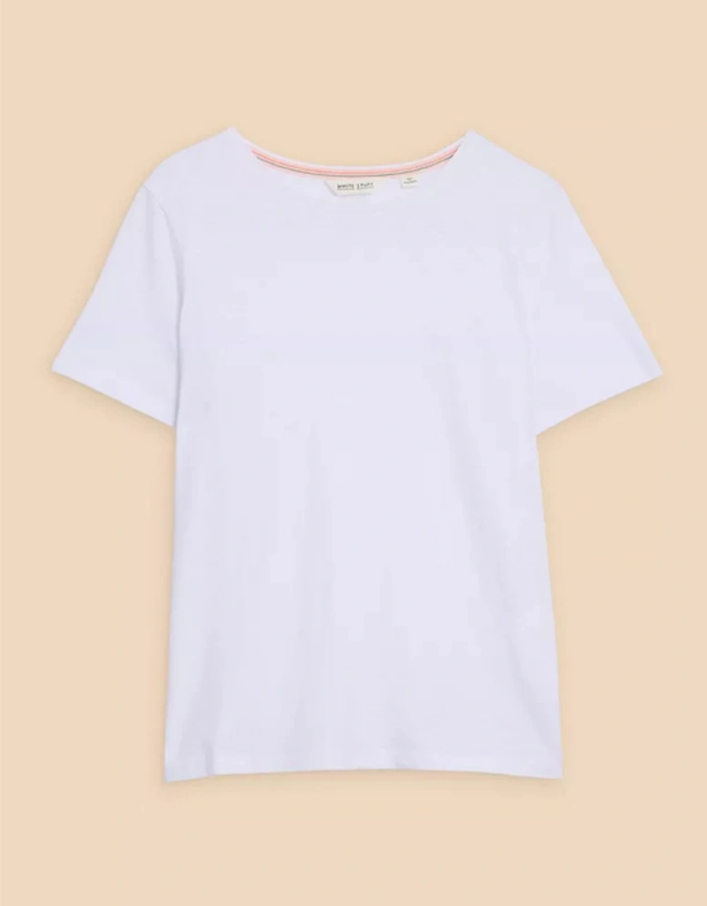 Women's Abbie Stripe Tee Brilliant White