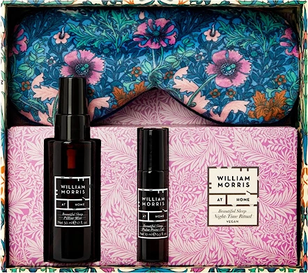 Beautiful Sleep Night Time Ritual (Lavender Filled Velvet Eye Mask, Pillow Mist 50ml & Pulse Point Oil)