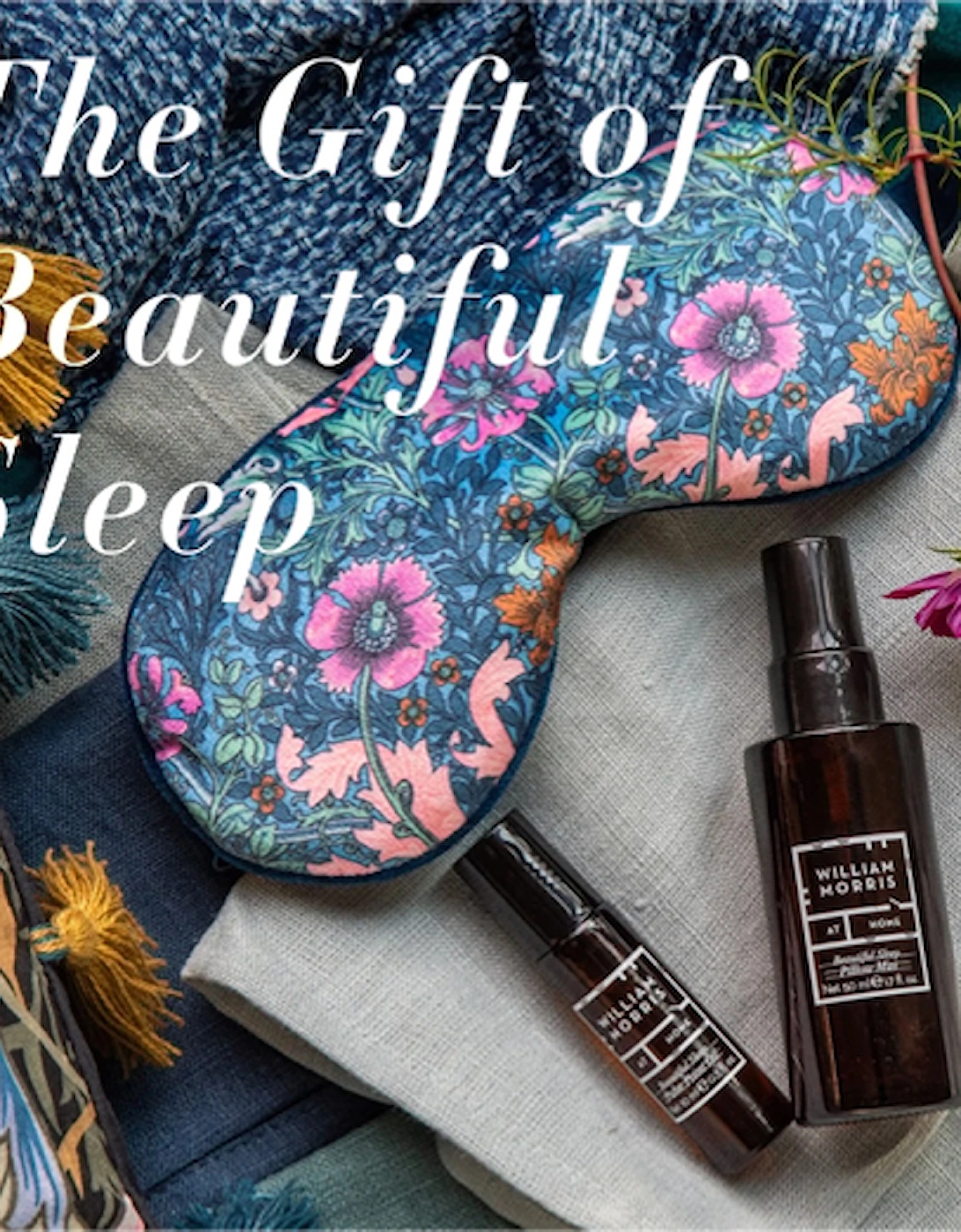 Beautiful Sleep Night Time Ritual (Lavender Filled Velvet Eye Mask, Pillow Mist 50ml & Pulse Point Oil)