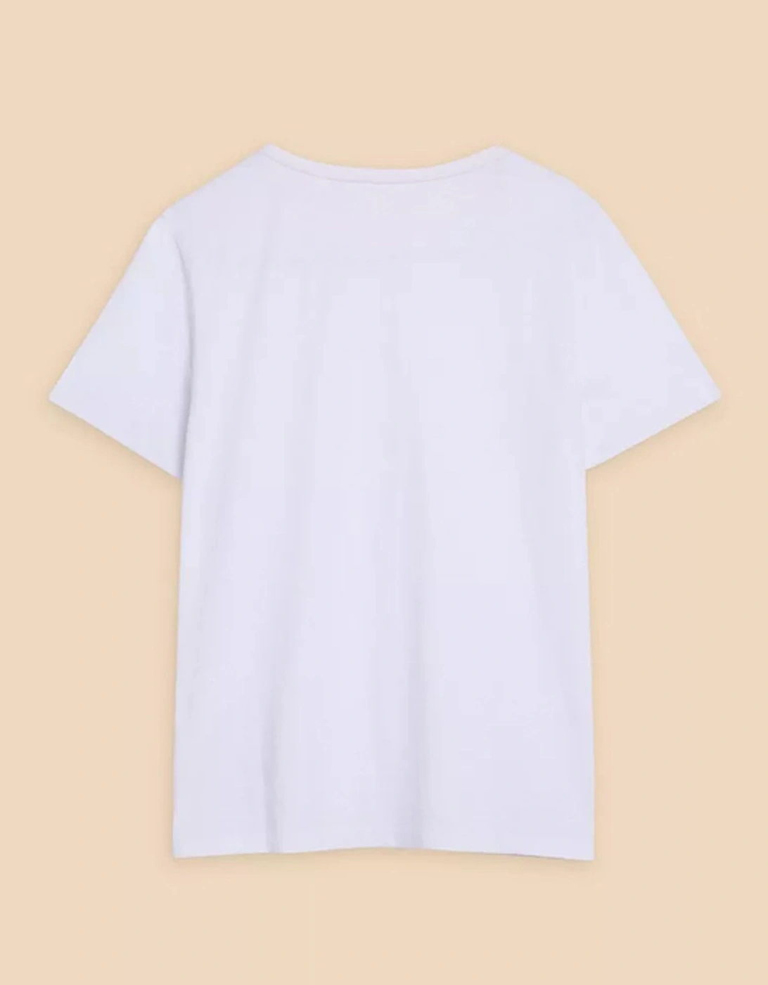 Women's Abbie Stripe Tee Brilliant White