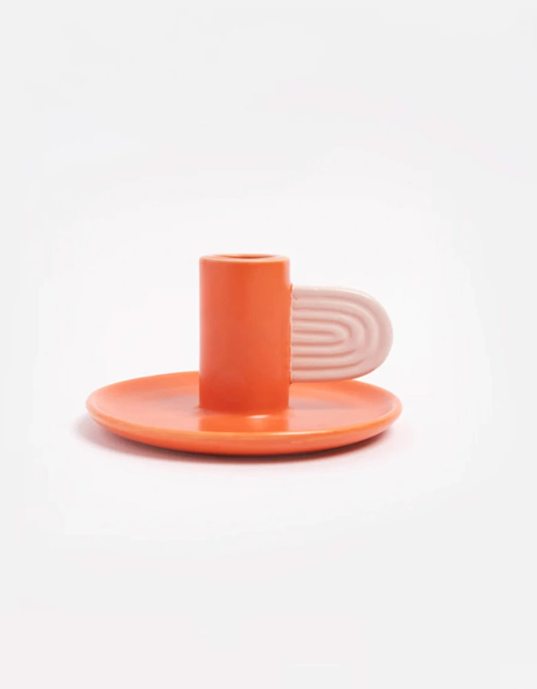 Orange/Pink Candle Holder