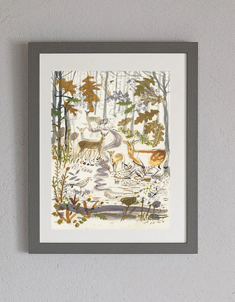 Muntjac Deer Framed