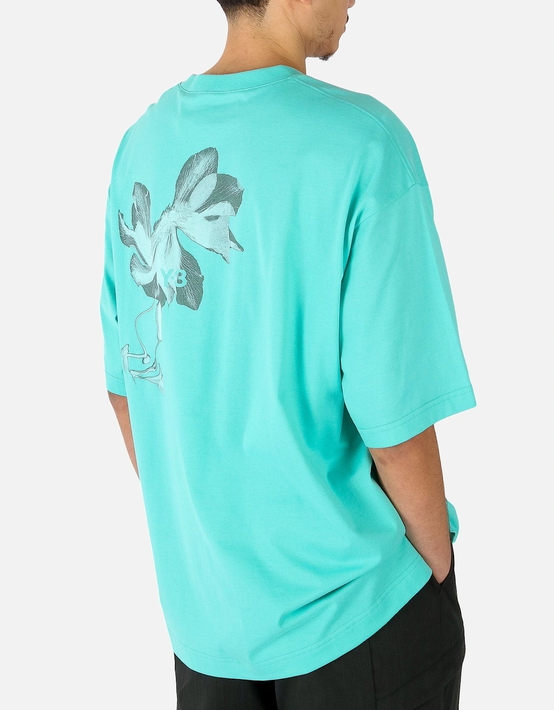 GSX Floral Print Turquoise oversized Tee