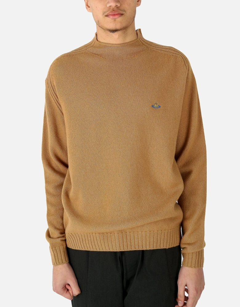 Fisherman Wool Cashmere Camel Knit