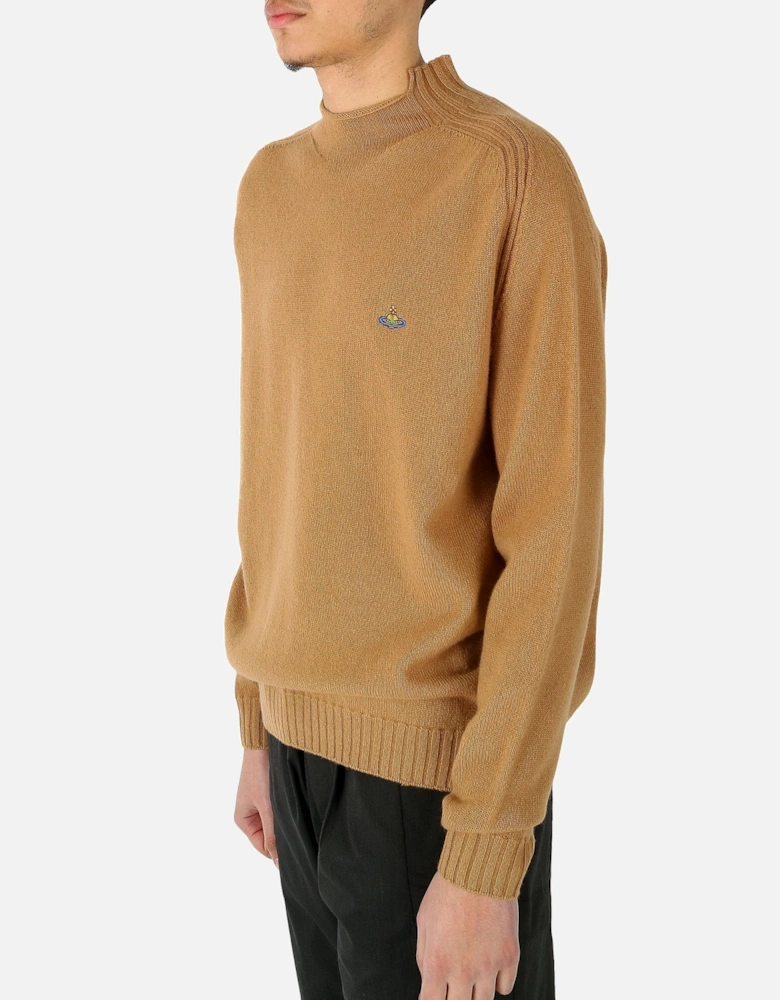 Fisherman Wool Cashmere Camel Knit