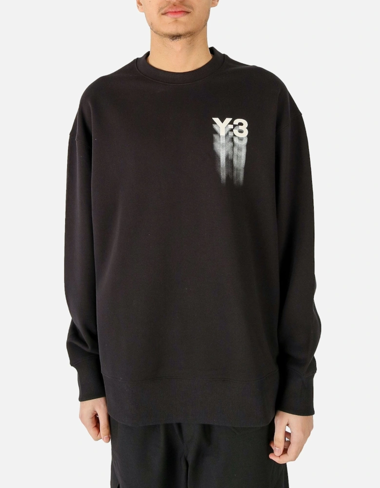 GFX Shadow Logo Black Oversized Sweatshirt