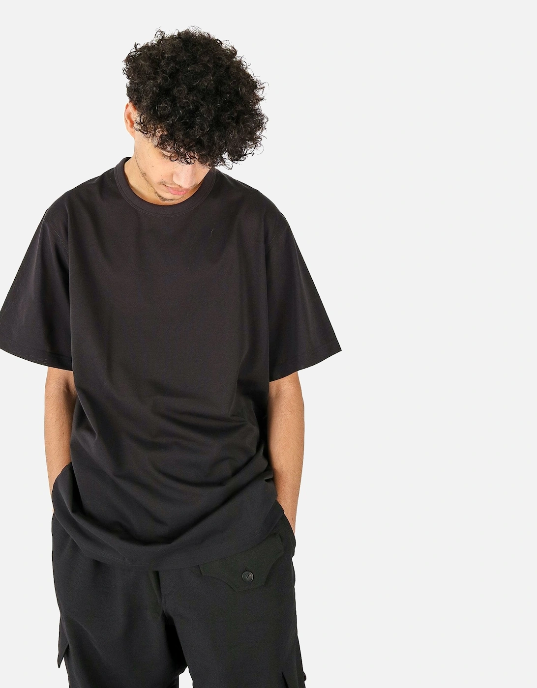 Prem Oversized Logo Black Tee