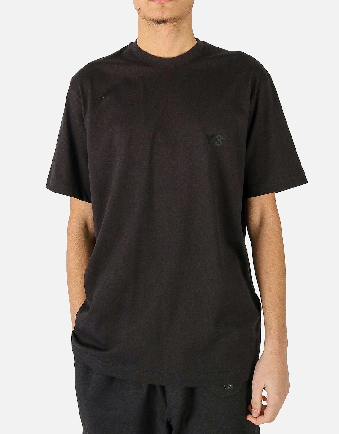 Relaxed Print Logo Black Tee, 5 of 4