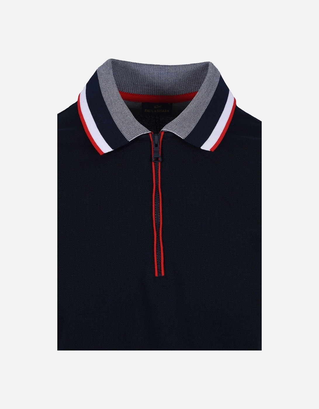 Paul And Shark Zip Polo Shirt Navy