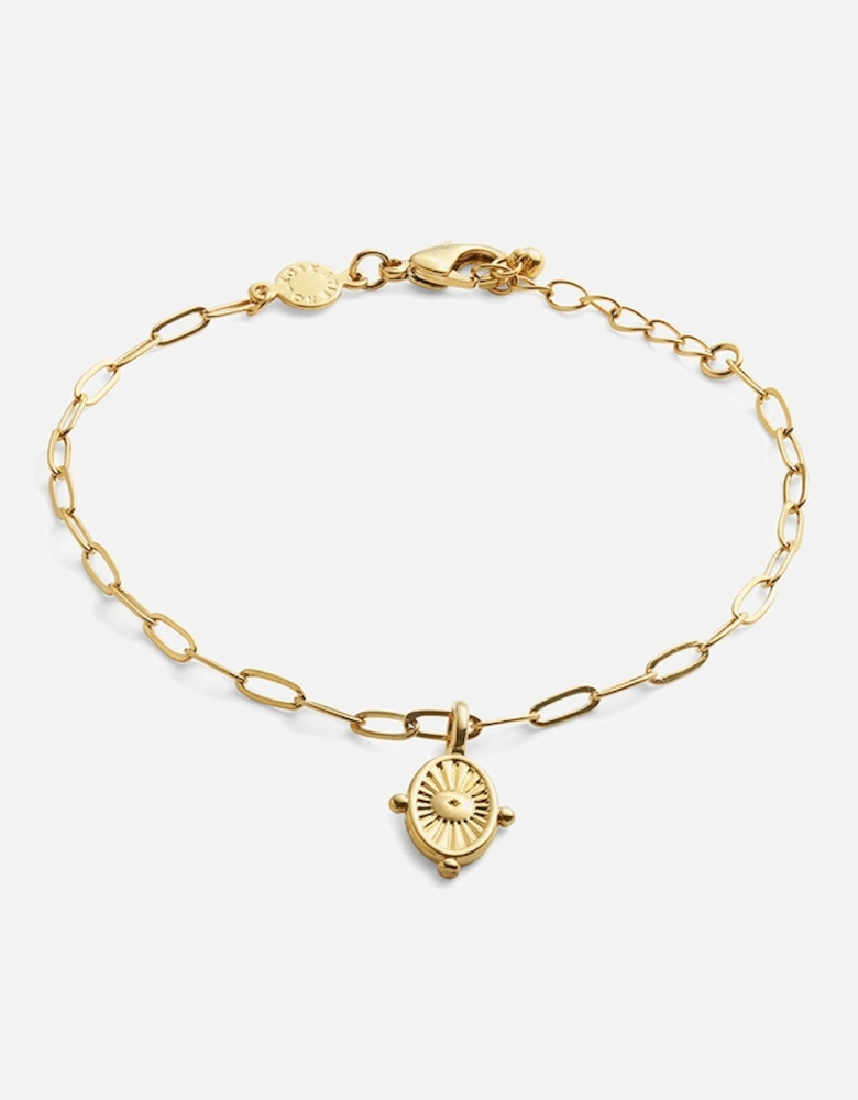 Talis Charm 18-Karat Gold-Plated Bracelet