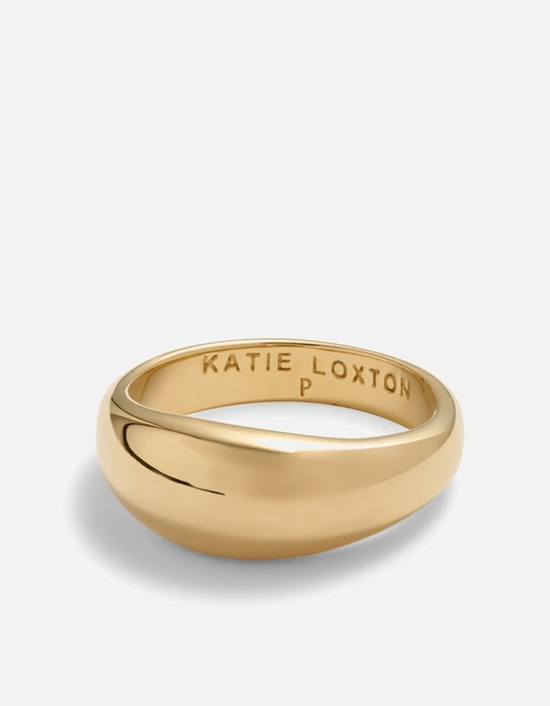 Aura 18-Karat Gold-Plated Dome Ring